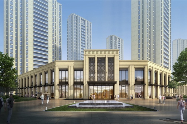 駐馬店市綠城春風(fēng)明月售樓部亮化施工前效果 駐馬店市綠城春風(fēng)明月售樓部亮化施工前效果